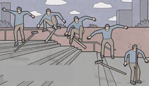 the odds of landing on a rake are slim, but never zero